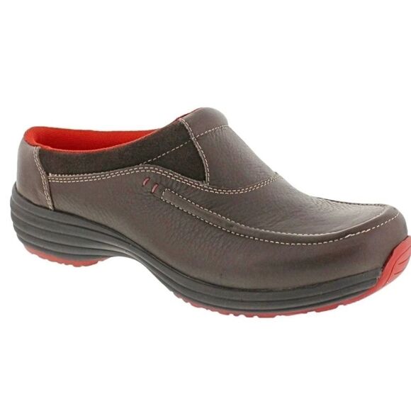 Sanita Brown Slip On Clogs Shoes Luxe Heir Sanita 02 Model New In Box - Picture 2 of 7